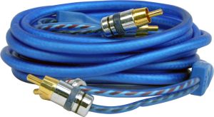 DB LINK EST12Z Elite Soft Touch 12 ft 2 Channel Triple Shielded RCA Cable with Metal Ends