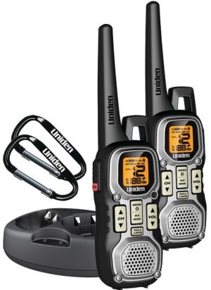 UNIDEN GMR4040-2CKHS 2-Way Weather Resistant 40 Mile Range FRS/GMRS Radios With 2 Carabiners
