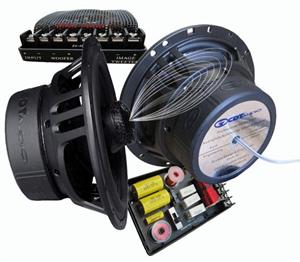 CDT Audio HD-6100iEX.2 6.5 190 RMS 2 Way Component Coaxial Speakers 2 Ohm