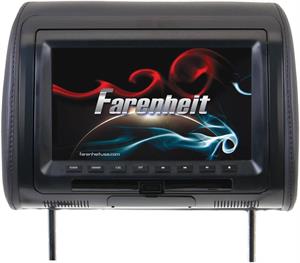 Farenheit HRD-91CC 9 Universal DVD Headrest with USB / Aux