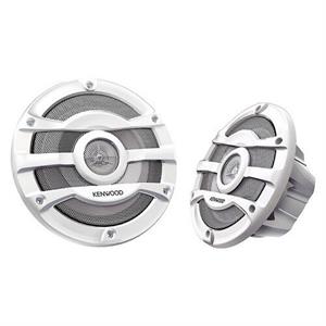 Kenwood KFC-2053MRW 8 Inch 100W RMS 2 Way Marine / Powersports Coaxial Speakers 300W Max PAIR WHITE