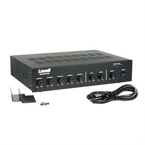 Lowell MA250 5 Channel Mixer with 250W Amplifier Rack Mountable