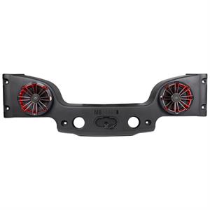 MB Quart MBQJK-28CRGB 2007-2018 Jeep Wrangler (JK) Tuned Rear Soundbar with 8 2 Way 70W RMS Coaxial Speakers, Enclosure, RGB LED Lighting