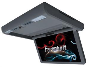 Farenheit MD-1560CMM 15.6 1366x768 Motorized Ceiling Mount LCD / DVD Flip Down Entertainment System with USB / Aux Inputs