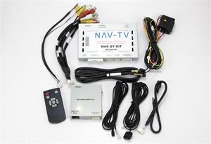 NAV-TV NTV-KIT423 MAS-GT kit allows the user to add multiple video inputs including backup camera to the factory media screen in 2008-2015 Maserati GT