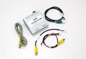 NAV-TV NTV-KIT500 A3/GOLF7-CAM Kit adds 1 video input and a backup camera input to the factory media screen in the 2000 -UP Audi A3 or VW Golf 7
