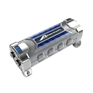 Power Acoustik PCX-5F 5 Farad Digital Power Capacitor with Digital Volt Meter