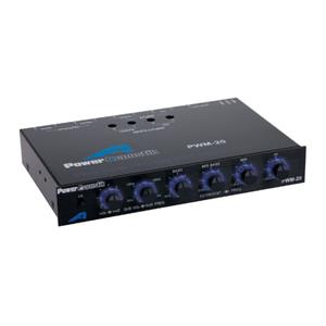 Power Acoustik PWM-20 4 Band 1/2 DIN Equalizer 8V RCA Output