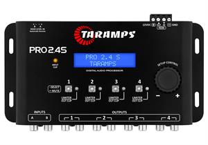 Taramps PRO 2.4S 4 Channel Digital Audio Processor with Crossover, 15 Band EQ and LED Redout