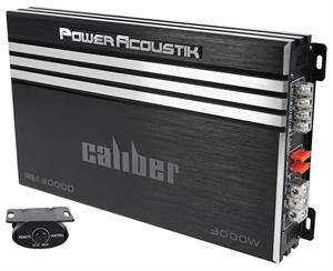 Power Acoustik RE1-3000D 750W RMS at 2 Ohms Class AB Mono Subwoofer Amplifier 3000W Max