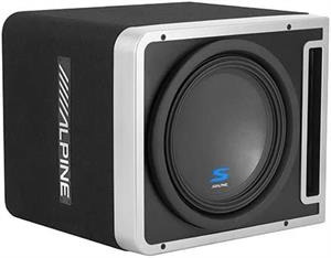 Alpine S-SB12V Single 12 Inch Alpine Halo S-Series Preloaded Subwoofer Enclosure with ProLink