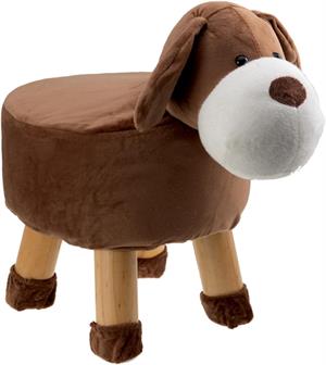 SoundCritter SC-PUPPY 12 Kids Furniture Plush Animal Stool, Soft Cushioned Animal Shape Ottoman with Built-in Speaker & Nightlight PUPPY