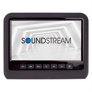 Soundstream SHAD-9H Universal Headrest Bracket Mounted DVD Player w/ MobileLink Smartphone Mirroring, 9 LCD