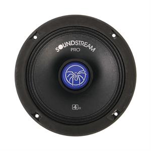 Soundstream SM.650PRO 6.5 Inch 125W RMS Pro Audio Midrange Speakers 250W Max 4 OHM 4 Color Caps PAIR