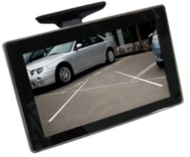 Crimestopper SV-8650 SecurView Universal 5 Ultra Thin LCD Flip Down Monitor with Camera / Video Inputs