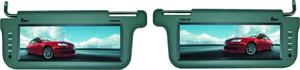 Tview T102SVGY 10.2 Driver/Passenger Sun Visor Monitors with 2 AV Inputs Gray