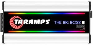 Taramps THE BIG BOSS 8 BASS 8000W RMS at 0.5 - 2 Ohms Multi Impedance Class D Mono Subwoofer Amplifier WHITE