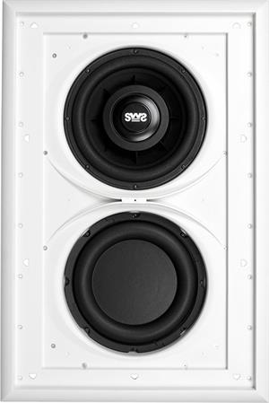 Earthquake IW-SUB10 THOR Dual 10 Inch Shallow Mount In-Wall Subwoofer with Passive 10 Inch SLAP Passive Radiator