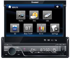 Farenheit TID-893 Single DIN 7 Touch Screen LCD / DVD Receiver with USB / 3.5MM