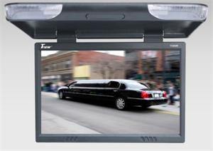 TView T256IR-BK 25 1680x1050 Widescreen LCD Flip Down Monitor with Built In IR Transmitters