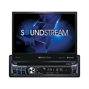 SoundStream VR-720B Single DIN 7 Flip Out DVD Receiver with Bluetooth, USB and AUX