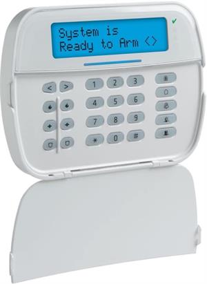 DSC WS9LCDWF9 PowerG 2-Way Wireless Arming Station 915Mhz, Compatible with iotega and Qolsys IQ2+, 2x16 Full Message Display, Automatic Clock Programm