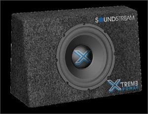 Soundstream XTREME-10T 10 250W RMS Powered Shallow Truck-Style Sealed Subwoofer Box 800W Max