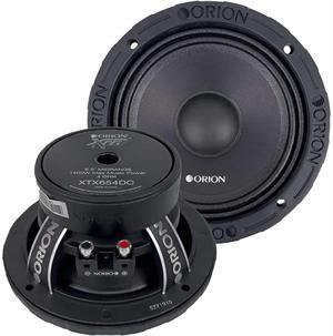 Orion XTR XTX658DC 6.5 350W RMS Pro Audio Midrange Speakers 1400W Max 8 Ohm with Dust Cap PAIR