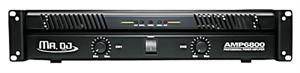Mr DJ AMP-6800 2 x 400 RMS @ 4 Ohms 2 Channel Professional DJ Power Amplifier 6800W Max