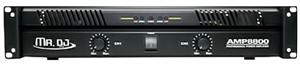 Mr DJ AMP-8800 2 x 600 RMS @ 4 Ohms 2 Channel Professional DJ Power Amplifier 8800W Max