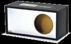 Atrend 10LSVB - Brushed 10 Inch Single Vented SPL - Brushed Aluminum Carbon Fiber Custom Subwoofer Box