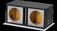 Atrend 10DVR - Platinum Wood Grain 10 Inch Dual Vented Platinum Wood Grain Custom Subwoofer Box