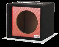 Atrend 10SVR - RED Single 10 Vented Red Carbon Fiber Subwoofer Box