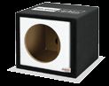 Atrend 10SVR - White 10 Single Vented White Carbon Fiber Custom Subwoofer Box