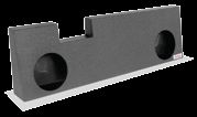 Atrend A391-10V Ford F250/350/450 Crew Cab 2004 - 11 w/Electric Rear Window Single 10 Vented Custom Subwoofer Box