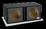 Atrend ZV12D-BLACK Dual 12 Vented Chambered Kandy Black Subwoofer Box