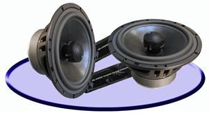 CDT Audio DRT-26CXT 6.5 2 Way Cast Frame Coaxial Speakers with Titanium DRT-26 Tweeter