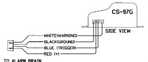 Crimestopper CS-97G Single Adjustment Dual Stage Shock Sensor