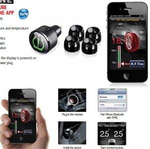 Crmestopper TP-Smartphone Do-It-Yourself (DIY) Tire pressure monitor system with SMARTPHONE app