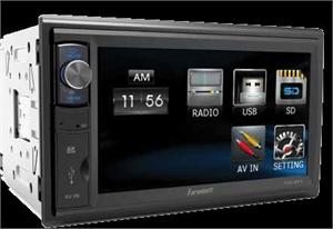 Farenheit FDR-654 2 DIN 6.5 LCD Touch Screen AM / FM MP4 AVI Divx Digital Media Receiver with USB SD Aux