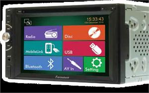 Farenheit TI-620HB 2 DIN Mobile 8 6.2 LCD / DVD AV Receiver with Mobile Link MHL Input / SD / USB and Bluetooth 2.0 + A2DP
