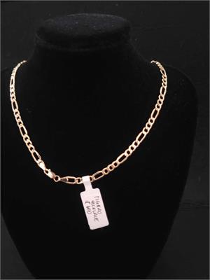 18k Gold Figaro Chain Necklace