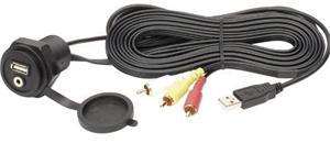 MB Quart AUX-RV-USB In-Dash Auxiliary Audio Video Entertainment Input with USB