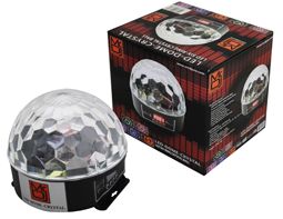Mr DJ LED Dome Crystal LED Six Ring Crystal Ball 6 CH DMX
