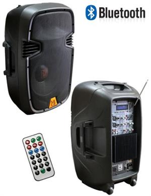 Mr DJ PBX-2609BT 2 Way 15 600 RMS Portable Active PA Speaker with Bluetooth 3500W Max