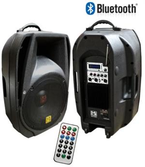 Mr DJ PM-4015BT 2-Way Portable 15 Amplified Speaker with MP3 / SD / USB / EQ / FM Radio Ready Built in Bluetooth , LCD Display & Remote Control