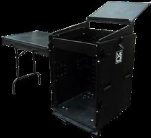 MR DJ CASE-6000BK Portable Rack / Coffin Workstation Case 1 Sided with Black Trim