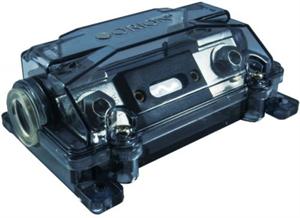 Orion Wired OWFHANL2044SQ 0 / 2 GAUGE IN / OUT ANL Fuse Holder with Adapter and 150 A FUSE NICKEL FINISH