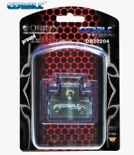 Orion Wired DB20204 Cobalt 0 Gauge In - 2 0 Gauge Out Nickel Plated T Distribution Block 