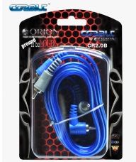 Orion Wired CR2.0B COBALT Blue and Grey Performance Stereo RCA Cable 2m / 6.56 Ft